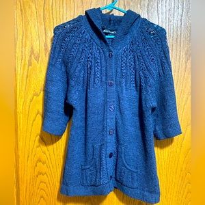 Mechant Navy Blue Women's Sweater